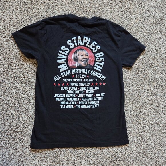 Mavis Staples 85th Birthday Concert T-Shirt Adult Med Black All Star Photo Block - Picture 4 of 7